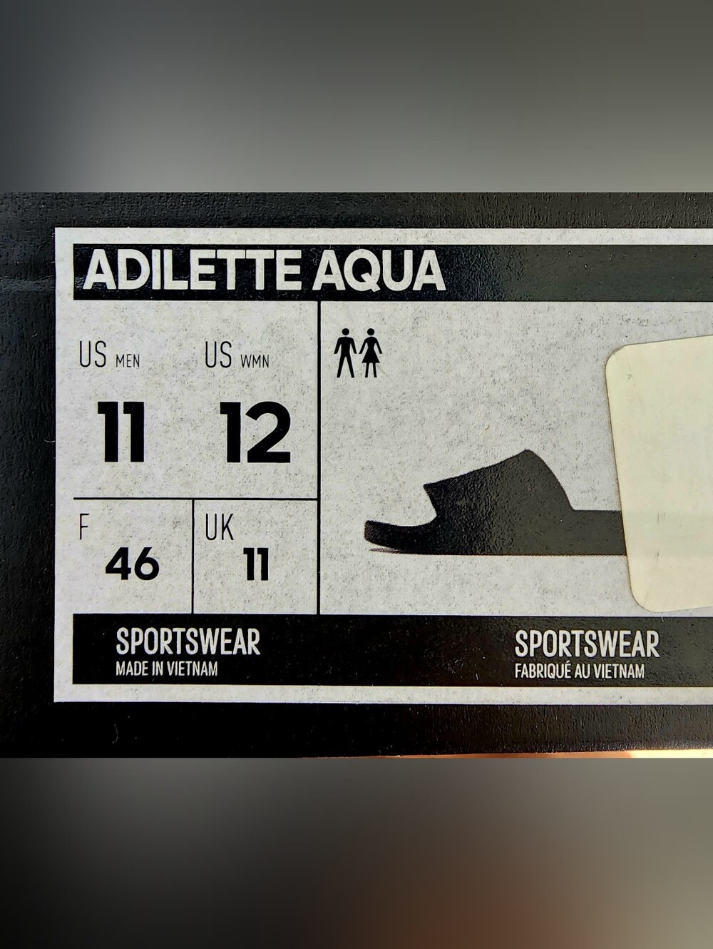 adidas Adilette Aqua Black Slides